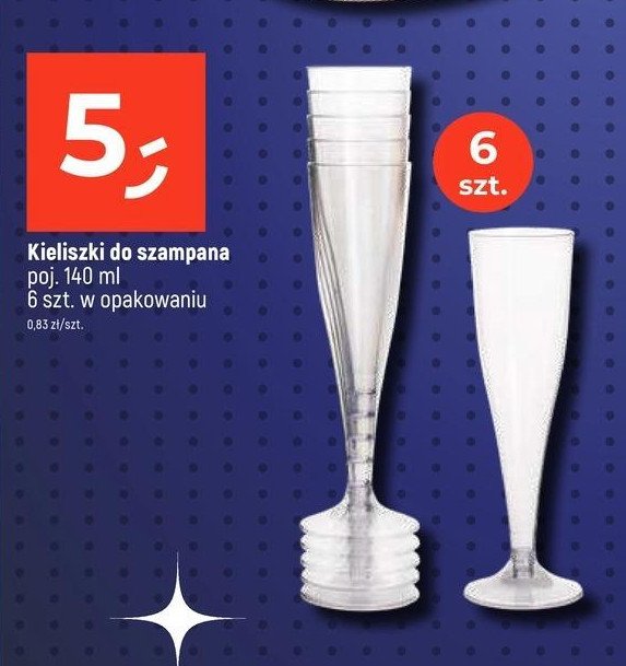 Kieliszki do szampana 140 ml promocja