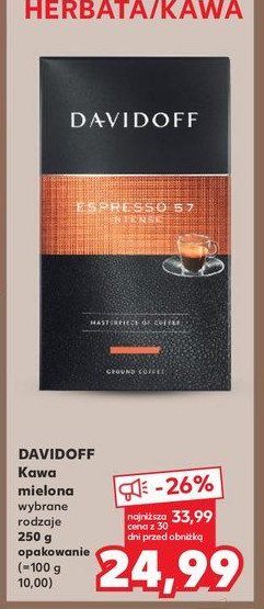 Kawa Davidoff cafe 57 espresso promocja