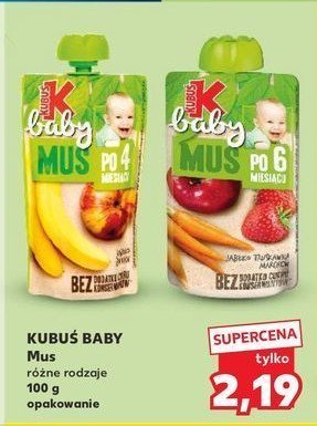 Mus jab艂ko-truskawka-marchew Kubu艣 baby promocja