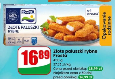 Złote paluszki rybne  promocja w Dino