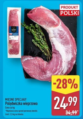 Polędwiczka wieprzowa  promocja w Aldi