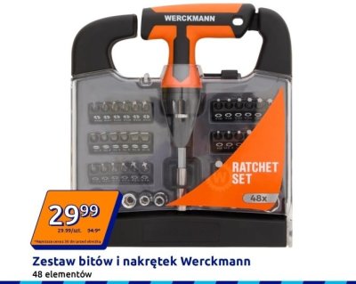 Zestaw bitów i nakrętek Werckmann promocja w Action
