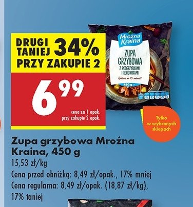 Zupa grzybowa z podgrzybkami i borowikami Mro藕na kraina promocja
