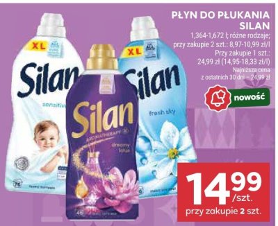 Płyn do płukania Silan promocja w Stokrotka