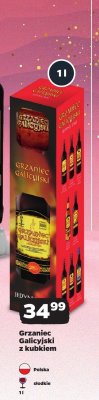 Wino Grzaniec Galicyjski z kubkiem promocja w Netto