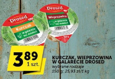 Kurczak, wieprzowina w galarecie Drosed promocja w Groszek