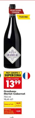 Wino Granbeau Merlot-Cabernet promocja w Biedronka