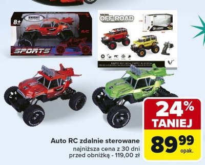 Auto RC zdalnie sterowane różne modele promocja w Carrefour