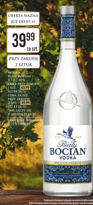 Wódka Biały Bocian 0.7 l promocja w Dino