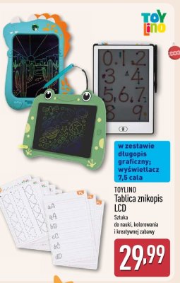Tablica znikopis LCD TOYLINO promocja w Aldi