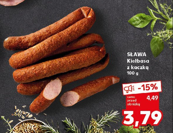 Kiełbasa z kaczką Sława promocja