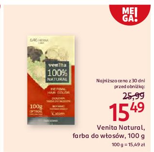 Farba do włosów 6.46 henna Venita natural promocja