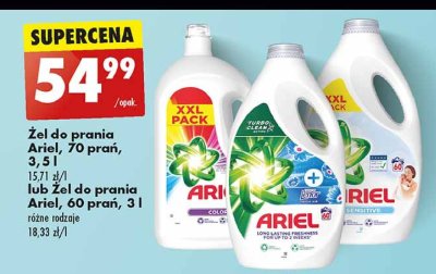 Płyn do prania sensitive Ariel promocja