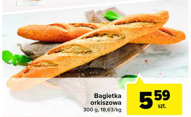 Bagietka orkiszowa rustykalna promocja