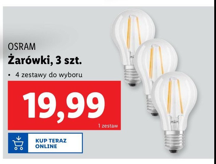 Żarówka kulka Osram promocja