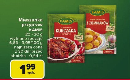 Przyprawa do dań z ziemniaków Kamis promocja w Carrefour Market