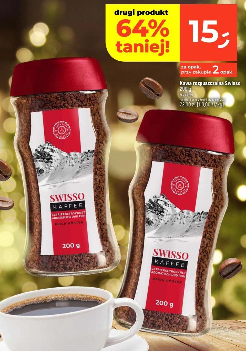 Kawa SWISSO KAFFEE promocja w Dealz