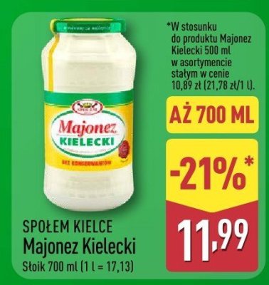 Majonez Kielecki SPOŁEM KIELCE promocja w Aldi
