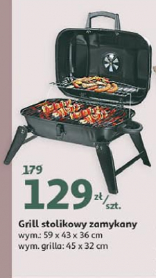 Grill stolikowy zamykany 59 x 43 x 36 cm promocja