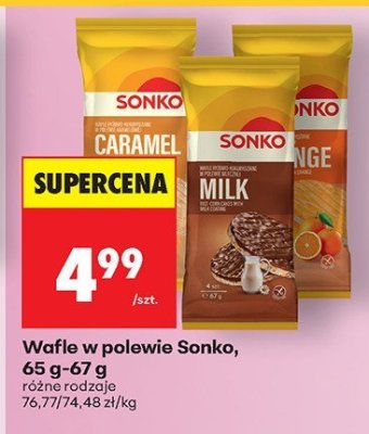 Wafle w polewie, różne rodzaje promocja w Biedronka