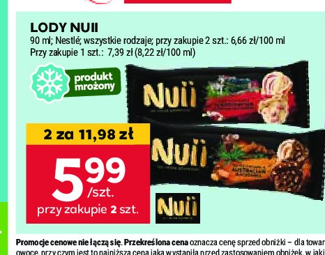 Lody white chocolate & scandinavian mountain cranberries Nuii promocja