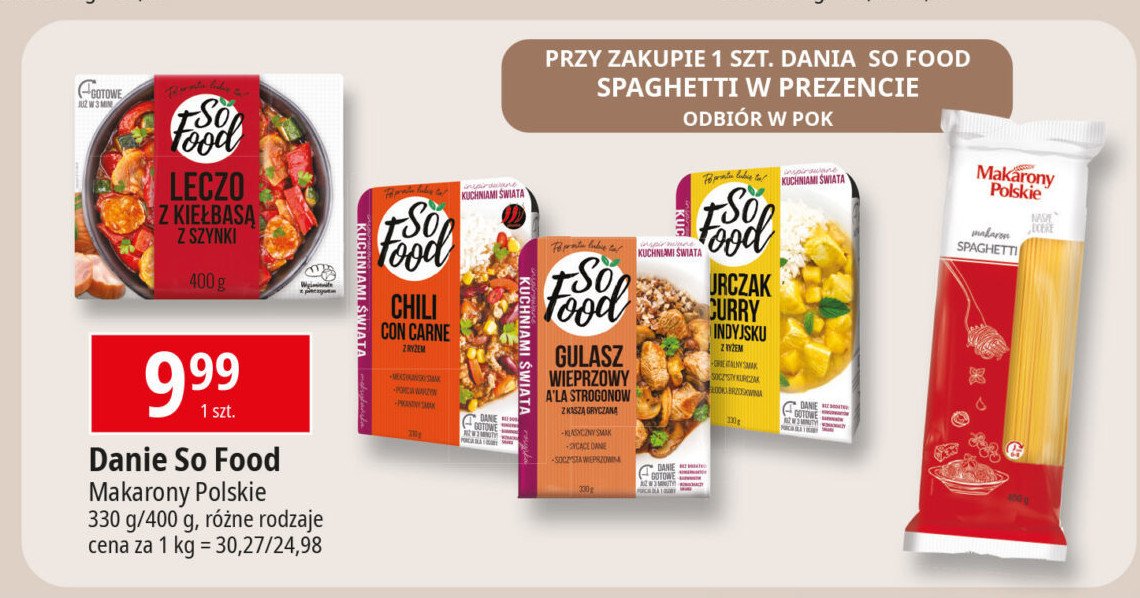 Kurczak curry po indyjsku So food promocja