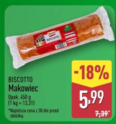 Ciasto makowiec 450 g promocja w Aldi