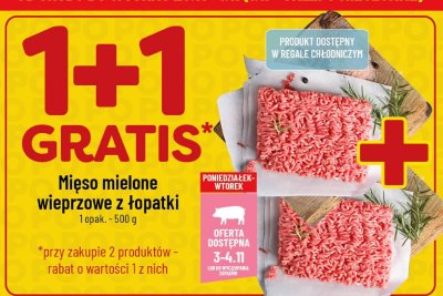 Mięso mielone wieprzowe z łopatki promocja w POLOmarket