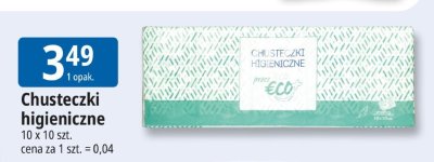 Chusteczki higieniczne Eco+ promocja w Leclerc