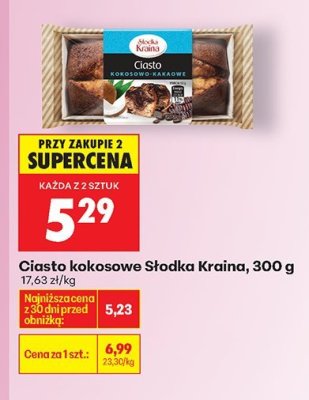 Ciasto kokosowe, 300 g promocja w Biedronka