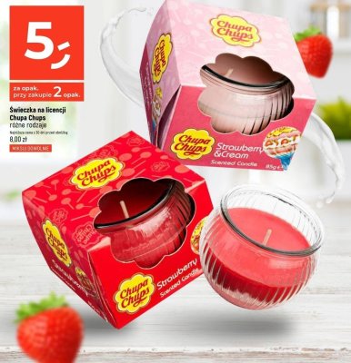 Świeca strawberry Chupa chups promocja