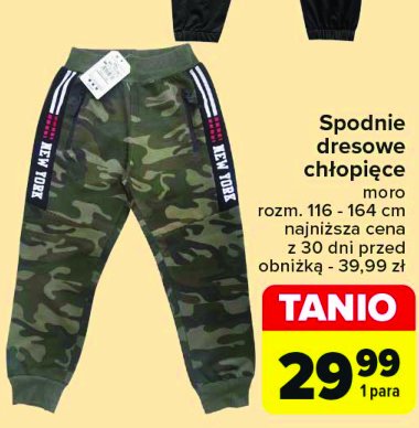 Spodnie moro chłopięce 116-164 promocja