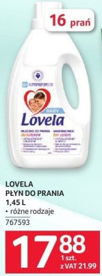 Płyn do prania Lovela 1,45L różne rodzaje promocja w Selgros