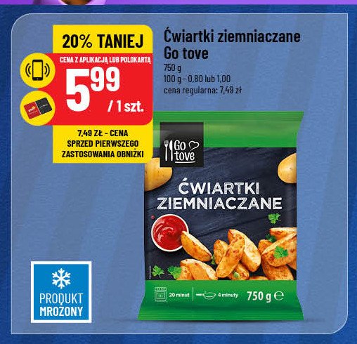 Ćwiartki ziemniaczane Gotove promocja w POLOmarket