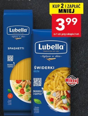Makaron Lubella świderki eliche promocja w LEWIATAN