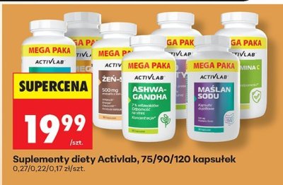 Suplementy diety Activlab, 75/90/120 kapsułek promocja w Biedronka
