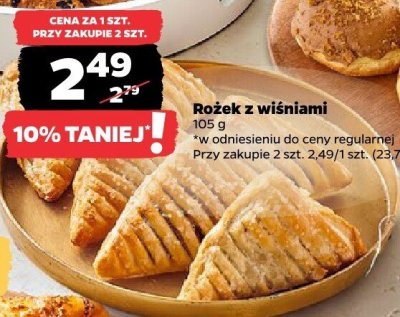 Rożek z wiśniami promocja w Netto