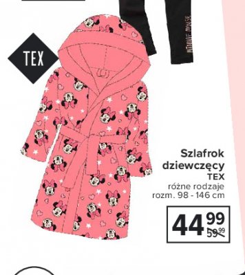 Szlafrok dziecięcy minnie mouse rozm. 98-146 Tex promocja