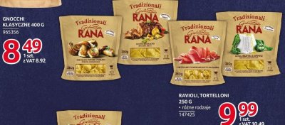 Ravioli, tortelloni Rana promocja w Selgros