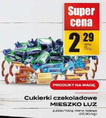 Cukierki czekoladowe Mieszko Luz promocja w Supeco