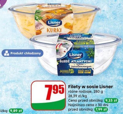 Filety w sosie Lisner promocja w Dino