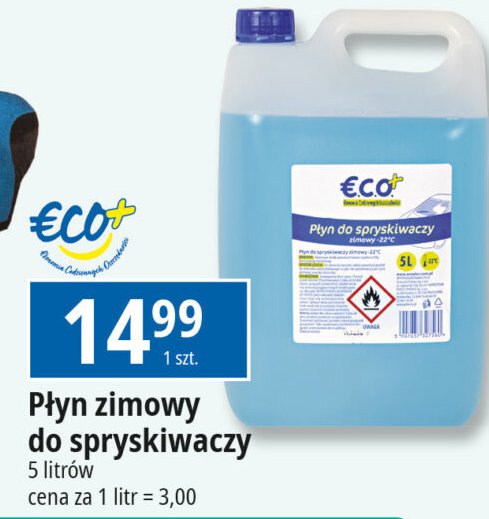 Zimowy płyn do spryskiwaczy Eco+ promocja