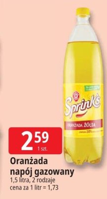 Napój gazowany Sprite Oranżada Żółta promocja w Leclerc