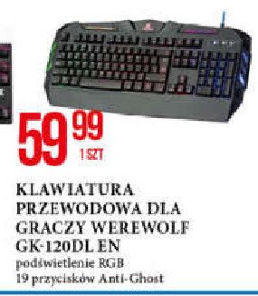 Klawiatura werewolf gk-120dl Lider promocja