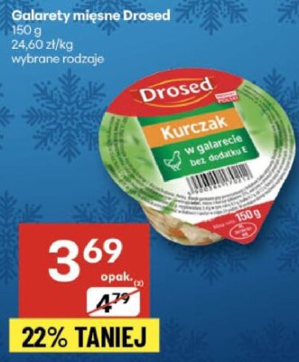 Galarety mięsne Drosed wybrane rodzaje promocja w Delikatesy Centrum