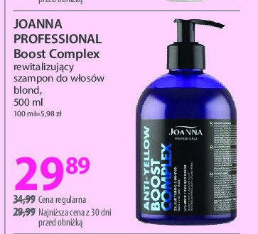 Szampon do włosów rewitalizujący kolor Joanna professional promocja w Hebe