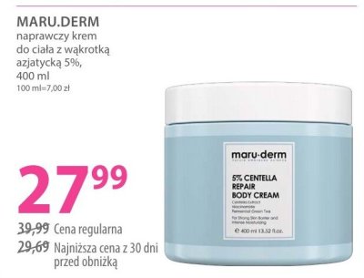 Krem MARU.DERM naprawczy do ciała z wakrotką azjatycką 5% promocja w Hebe