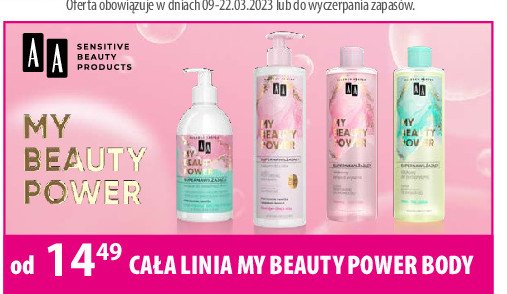 Nawilżająca kuracja do pielęgnacji dłoni skóra sucha i wrażliwa Aa my beauty power promocja