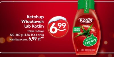 Ketchup Włocławek lub Kotlin różne rodzaje promocja w Żabka
