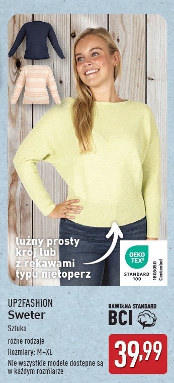 Sweter damski m-xl Up2fashion promocja w Aldi